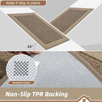 BEQHAUSE Indoor Door Mat 31" x 120", Dirt Trapper Door Mats, Taupe - Image 4