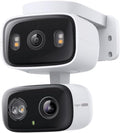 Tapo 2K 3MP Indoor/Outdoor Dual Lens Pan/Tilt Security Camera – 125° Wide-Angle + 6mm Telephoto, Free Person/Vehicle Detection, 360° View, SD/Cloud, Works w/Alexa & Google Assistant – HybridCam Duo