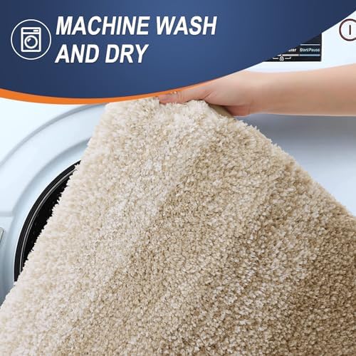 OLANLY Small Bathroom Rugs 24x16, Extra Soft Absorbent Microfiber Bath Rugs - Image 6