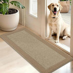 BEQHAUSE Indoor Door Mat 20" x 48", Dirt Trapper Door Mats, Beige by BEQHAUSE