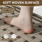 Kitchen Rugs Set of 2, Kitchen Mats for Floor,17x30+17x47 Brown - Image 6