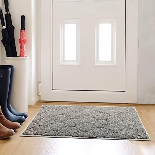 Cosyearn Door Mat, 24x36, Grey, Indoor Outdoor Front Entryway Doormat - Image 3
