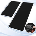 StepRite Kitchen Mats for Floor, 2-Piece Anti-Fatigue Kitchen Rugs, Black - Image 2