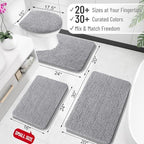 OLANLY Bathroom Rugs 34x21, Extra Soft Absorbent Chenille Bath Rugs - Image 2