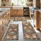 Yamaziot Washable Runner Rug Set of 3, Non-Slip Boho Hallway Kitchen Rug - Image 6