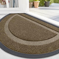 OLANLY Half Circle Front Door Mat Outside 71x23 All-Season Rubber Doormat by OLANLY