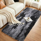 Noahas 2x10 Black Fluffy Soft Runner Rug Non-Slip for Bedroom Dorm Hallway - Image 3