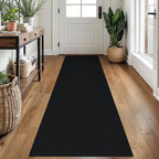 EARTHALL Washable Runner Rug, Non Slip Kitchen Rug, 2x7 Ft, Black Heather by Unknown