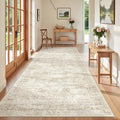 4x8 Rug Non Slip,Washable Hallway Runner Rug,Beige by Restydon