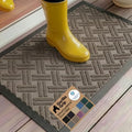 GORILLA GRIP WeatherMAX Door Mat, Indoor Outdoor, 35x23, Beige Basket Weave by GorillaGrip