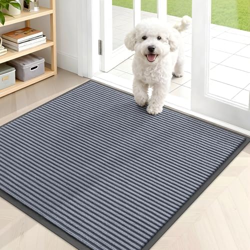 OLANLY Front Door Mat 35x30, Waterproof Heavy-Duty Indoor Outdoor Doormat by OLANLY