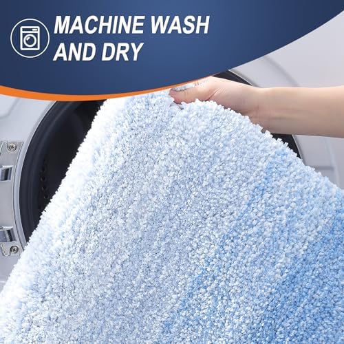 OLANLY Small Bathroom Rugs 35x16, Extra Soft Absorbent Microfiber Bath Rugs - Image 6