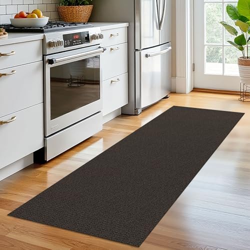 EARTHALL Washable Runner Rug, Non Slip Entryway Rug, 2x6 Ft, Taupe/Coffee - Image 5
