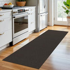 EARTHALL Washable Runner Rug, Non Slip Entryway Rug, 2x6 Ft, Taupe/Coffee - Image 5
