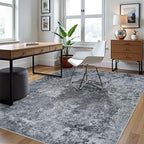 Aelenmu 5x8 Area Rugs for Living Room Washable Bedroom Dining Room Black - Image 3