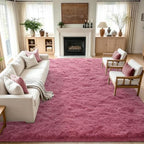 8x10 Extra Large Blush Fluffy Soft Area Rug Non-Slip for Kids Bedroom by ModernHomeDecor