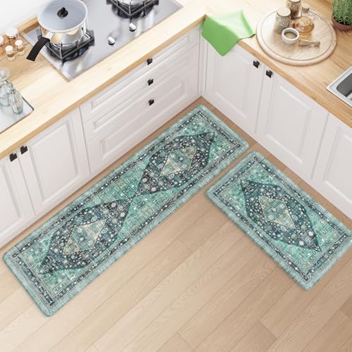 Collive Anti Fatigue Mats for Kitchen Floor, Padded Rugs 17"x59"+17"x29" - Image 7