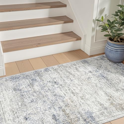3x4 Rugs for Entryway,Washable Area Rug,Blue - Image 3