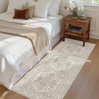 Madane Washable Runner Rug 2x6 Runners for Hallways Non Slip, Beige/Brown - Image 2