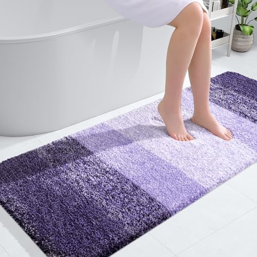 OLANLY Bathroom Runner Rug 40x24, Extra Soft Absorbent Microfiber Bath Rugs by OLANLY