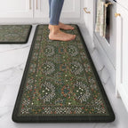Collive Kitchen Rugs Sets of 2, Waterproof Anti Fatigue Kitchen Mats by Collive