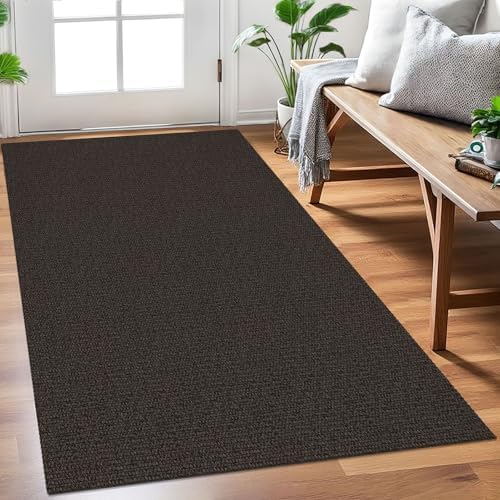 EARTHALL Washable Entryway Rug, Non Slip Area Rug, 3x5 Ft, Taupe/Coffee by Unknown