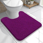 OLANLY Toilet Rugs U-Shaped 20x20, Soft Absorbent Chenille Contour Rugs by OLANLY