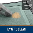 OLANLY Front Door Mat Outside 47x17, All-Season Heavy-Duty Rubber Doormat - Image 5
