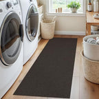 EARTHALL Washable Runner Rug, Non Slip Door Runner, 2x5 Ft, Taupe/Coffee - Image 6