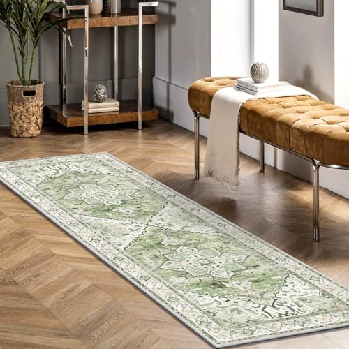 Yamaziot Washable Runner Rug, 2x6 Non-Slip Boho Vintage Hallway Kitchen Rug - Image 6