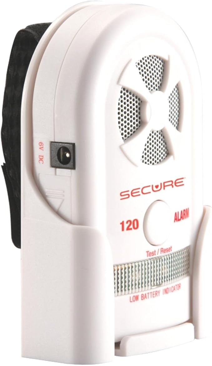 Secure Chair Alarm for Elderly Fall Prevention - 12" x 12" Pressure Sensor Pad with 80-120 dB Monitor – Wheelchair Safety Caregiver Alert System for Seniors, Dementia, and Alzheimer’s Patients