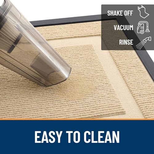 OLANLY Front Door Mat Outside 47x17, All-Season Heavy-Duty Rubber Doormat - Image 6