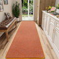 AROGAN 2x8 Runner Rug for Hallway, Long Runner Rugs Non Slip, Orange by AROGANAREARUG