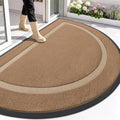 OLANLY Half Circle Front Door Mat Outside 71x47 All-Season Rubber Doormat by OLANLY