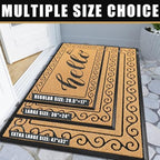Yimobra Welcome Mats for Front Door 29.5x17, Heavy Duty Waterproof Outdoor Door Mat Outside Entrance, Non-Slip Low Profile Indoor Entryway Mat for Garage Patio, Yellow - Image 5