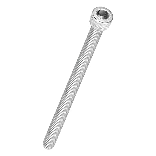 Kozelo 10pcs Socket Head Cap Screws - [M6-1 x 90mm] 304 Stainless Steel Allen Socket Drive for Electrical Motor 3D Printing Fan Engine Replacement Use, Silver