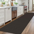 EARTHALL Washable Runner Rug, Non Slip Hall Runner, 3x10 Ft, Taupe/Coffee - Image 5