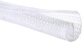 QCSIW 1/2 inch x 50ft Split Sleeve Wire Loom Tubing - Durable Cord Protector for USB, Power Cords, Audio/Video Cables | Chew-Proof Cable Sleeve to Protect Pets & Wires | Easy Installation, White