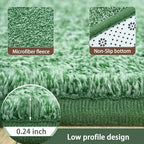 AROGAN 6x9 Area Rugs for Living Room Non Slip Dorm Bedroom Rug, Matte Green - Image 5