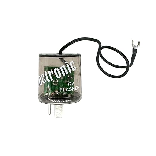 irhapsody 2-pin 12vdc LED Flasher Relays with Ground Wire, Pack of 2