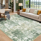RELEANY Washable 6'x9' Abstract Area Rug for Living Room Light Green - Image 2