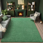 AROGAN 4x6 Area Rugs for Living Room Non Slip Dorm Bedroom Rug, Matte Green - Image 2