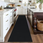 EARTHALL Washable Runner Rug, Non Slip Entry Runner, 2x8 Ft, Black Heather - Image 5
