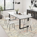 5x8 Area Rug Living Room: Modern Washable Indoor Soft Carpet Taupe - Image 4