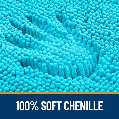 OLANLY Bathroom Runner Rugs 70x24, Extra Soft Absorbent Chenille Bath Rugs - Image 3