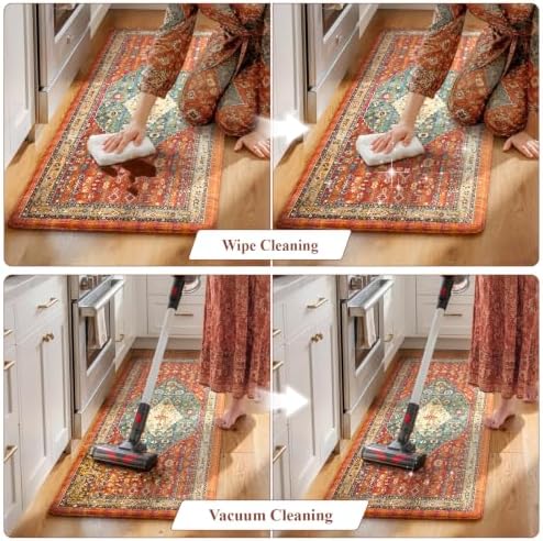 Collive Kitchen Mats Cushioned Anti Fatigue Kitchen Rug Sets, 24''x59'' - Image 5