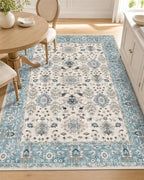 OLANLY 3x5 Washable Accent Rug, Soft Non Slip Carpet for Entryway Bedside by OLANLY