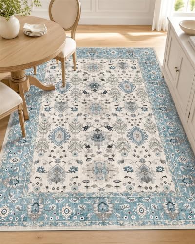 OLANLY 3x5 Washable Accent Rug, Soft Non Slip Carpet for Entryway Bedside by OLANLY