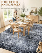 OLANLY 6x9 Washable Area Rug, Soft Non Slip Carpet for Bedroom Living Room - Image 4