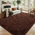 6x9 Large Brown Fluffy Soft Area Rug Non-Slip for Living Room Bedroom by ModernHomeDecor
